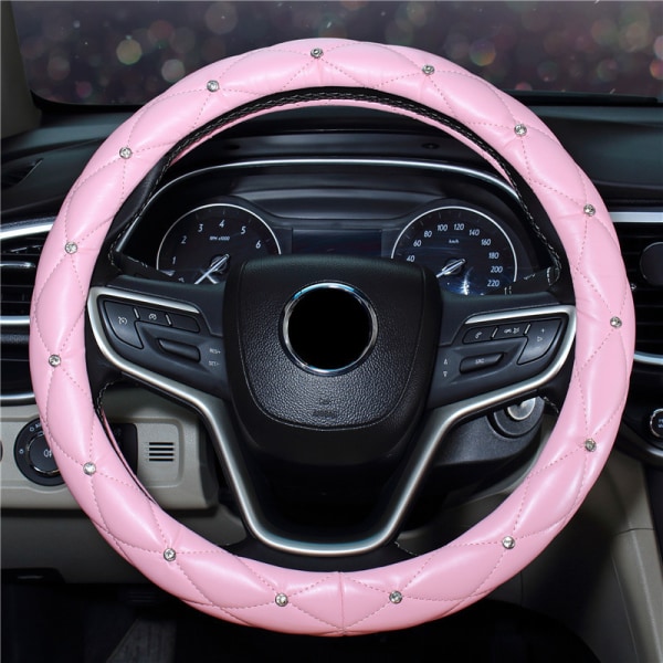 Auto Car Rat Cover 38cm Rhinestone Bling Glitter Inredning Pink