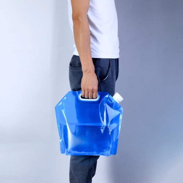 4-pack vattenbehållare 5L hopfällbar vattenbärare för dricksbil