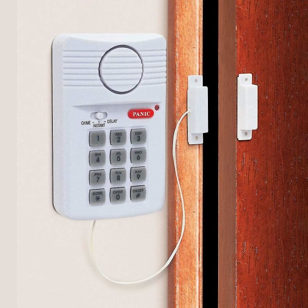 Högt trådlöst dörrlarm Säkerhetsstift Panikknappsats för hemoffi