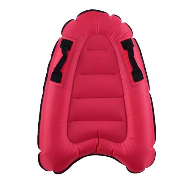 Uppblåsbar Bodyboard Surfbräda Havstryckt Boj Kickboard Vuxen Rose Red