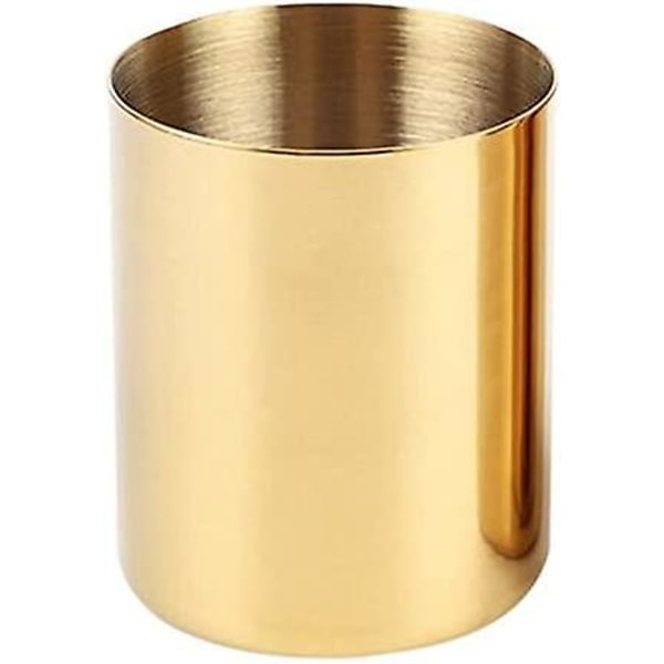 Blomvas Pennhållare Desktop Förvaringsbehållare För Hemmakontoret - Cylinder guld