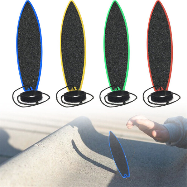 2X Finger Surfboard Rad Looking Fingerboard Toy Surf The Wind Minibrädor för barn svart