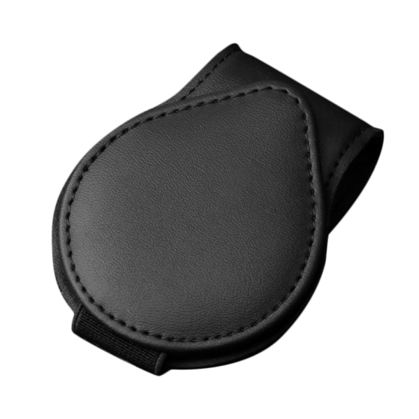 Solglasögonhållare Organizer Väska Bil Visir Solglasögon Clip för Pen Portable Black