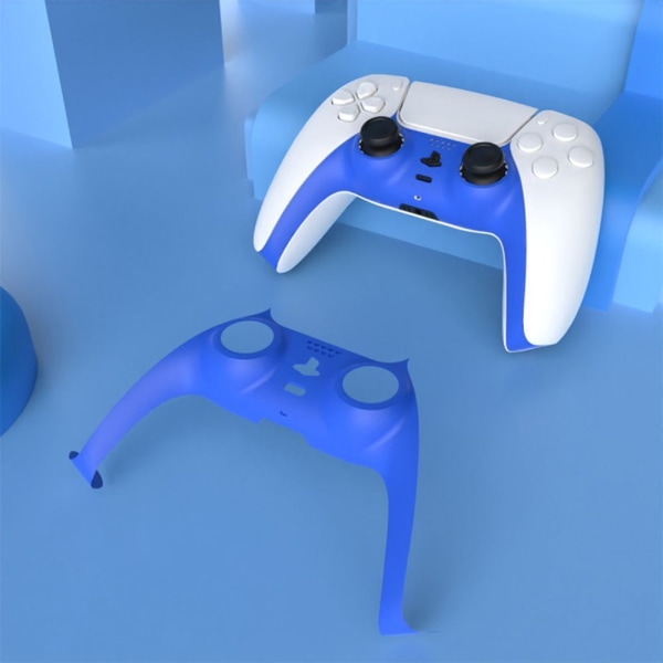 Dekorativ remsa för PS5-kontrollerhandtag gamepad Frontklämma cover Blue