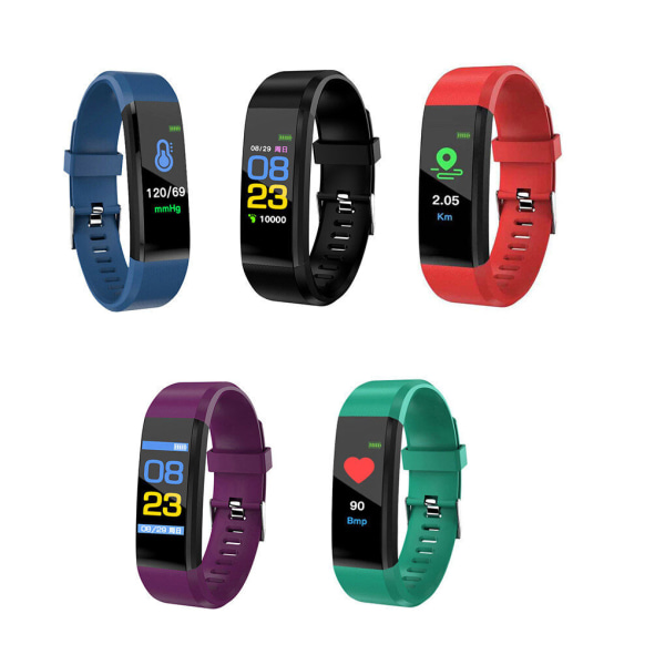 Smart Watch Band Sport Fitness Activity Tracker för barn Fit Bit iOS Android Purple