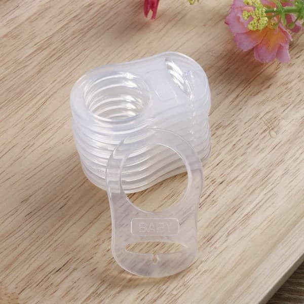 10 myke silikonknapper MAM Ring Smokkholder Klips