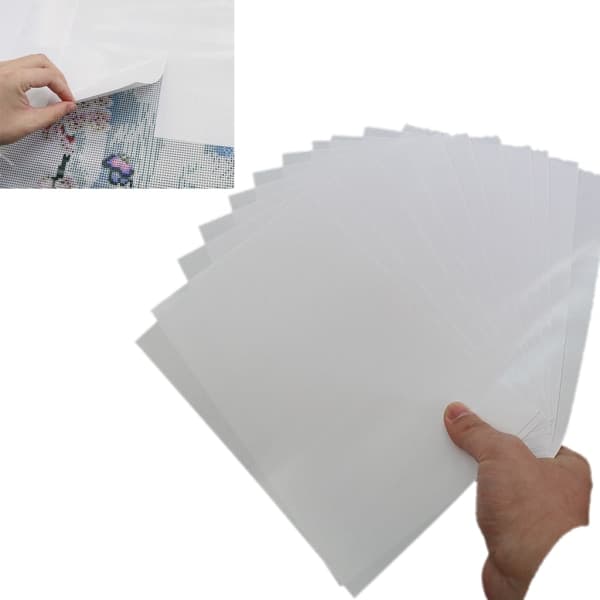 5/10/20/50 stk. Non-Stick dobbeltsidet frigivelsesdæksel DIY Diamantmaleri Tilbehør Byte null - A5