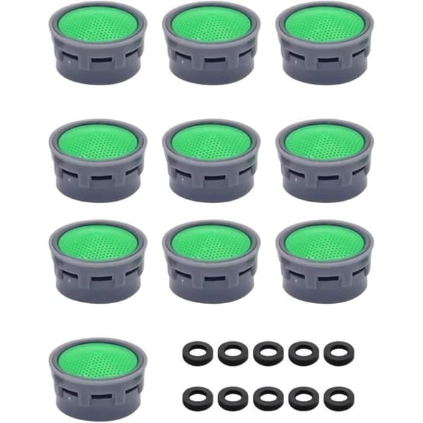 10-delt kranfilter med 10-delt tetningssett, kranlufter, kranvannfilterinnsats