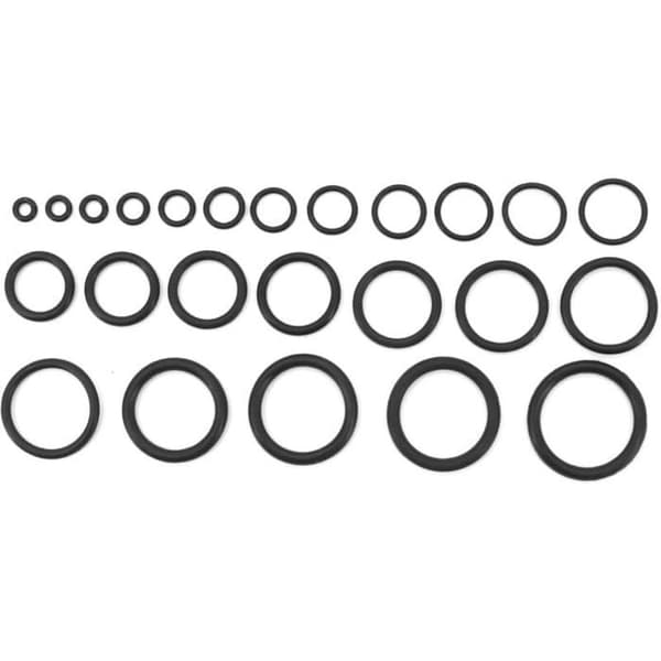 O-ring sæt, 1200 stk. 24 størrelser assorteret gummi O-ring tætningssæt