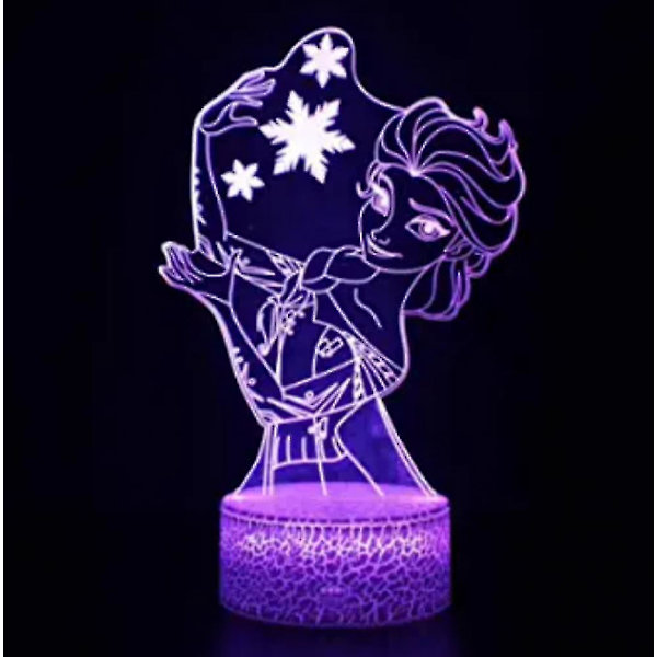 3D Illusion Lampe LED Elsa Olfa