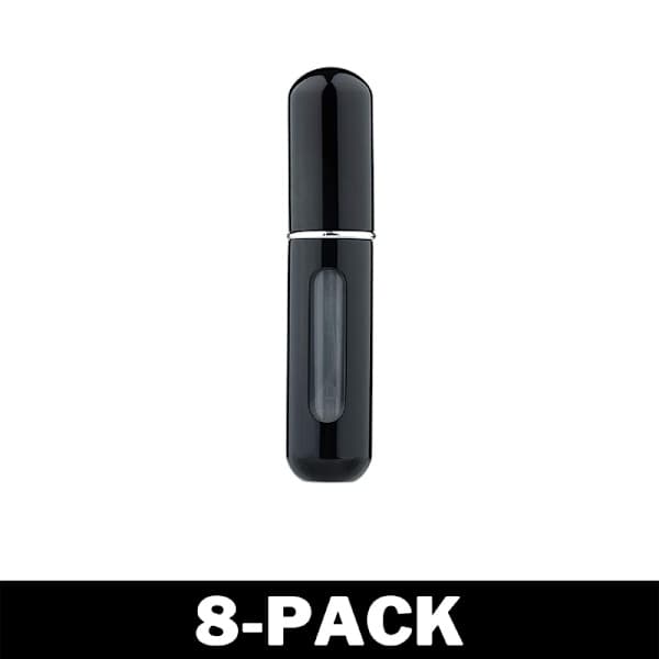 Påfyllningsbar liten parfymflaska - Svart 2-pack 2-Pack