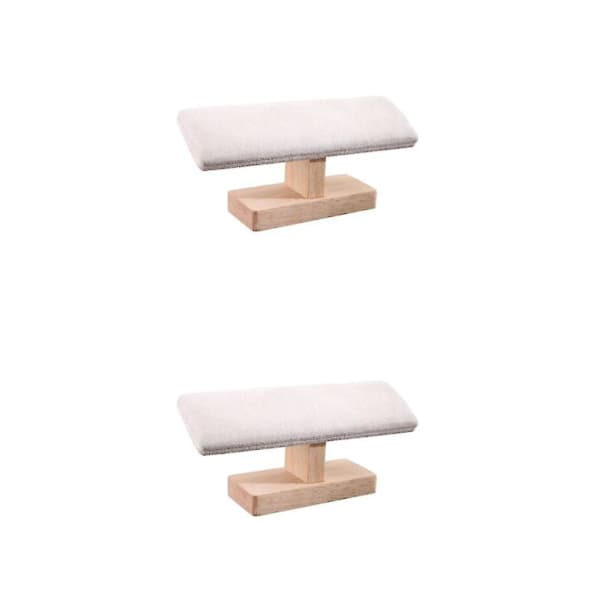 1/2/3/5 Armbandsställ Smyckesdisplay Klocka Armband Smyckesställ Beige Sammet 20cm 2Set