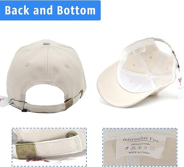 Baseballcaps for menn kvinner - 100 % bomull, grå