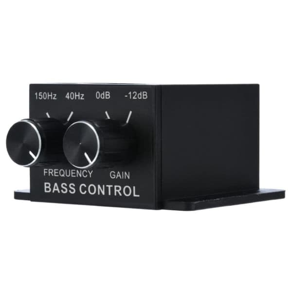 Bilstereo Regulator Forsterker Subwoofer Stereo Equalizer Kontroller 4 RCA svart