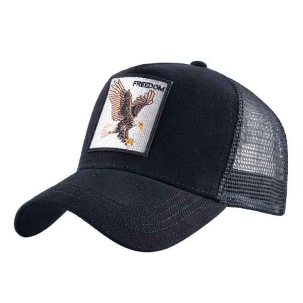 Eagle Broderet Mesh Baseball Cap Trucker Snapback Sports Hat Eagle