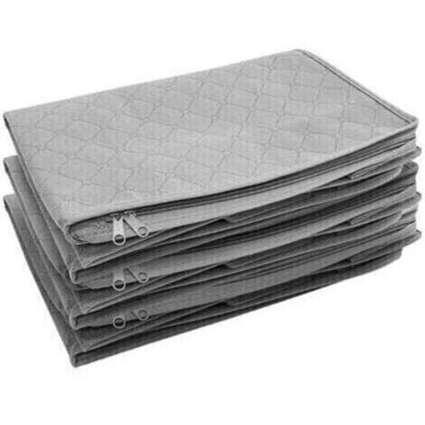 3-pakke sammenleggbar oppbevaringspose/boks for klær under seng (48 x 35 x 20 cm)