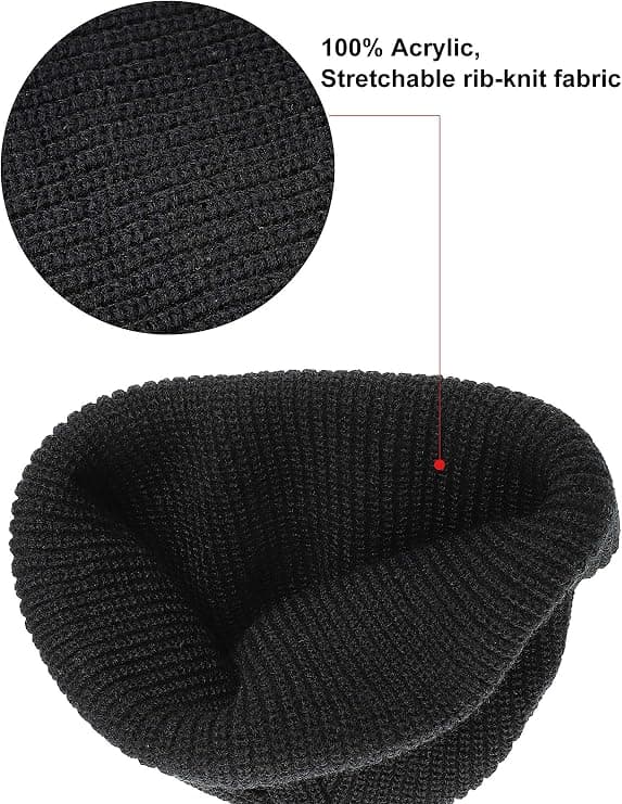 2 delar Vinter Kort Fiskarmössa Trawler Mössa Klockmössa Kant Skullcap för män