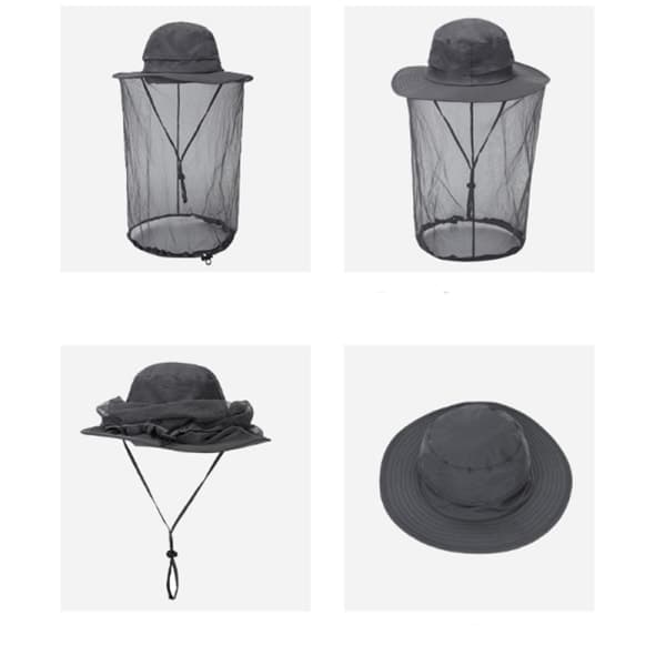 Myggeskærm Hat Sort