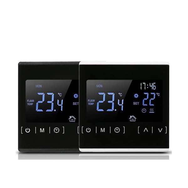 LCD Touchscreen Termostat Programmerbar Elektrisk Gulvvarme Sy