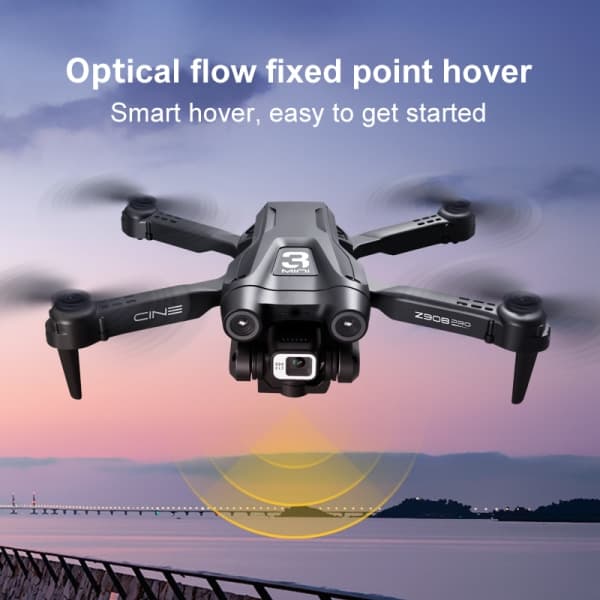 Z908 Pro 4K Drone Musta Musta