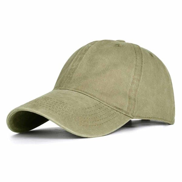Vihreä Cap Vintage Kulunut Jeans Pesu Strapback vihreä yksi koko