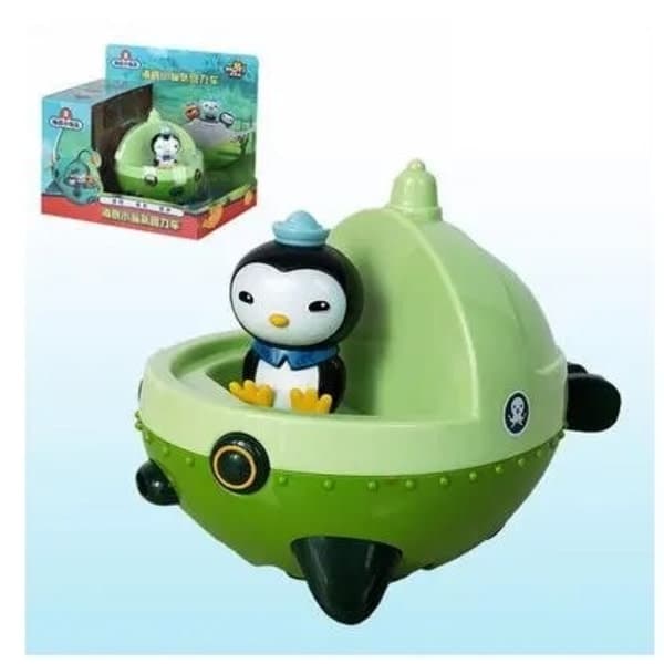 Octonauts Pull Back Car Bat Model Barnacles Kwazii Peso Anime Actionfigur-leker