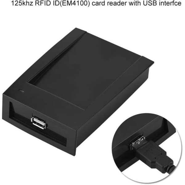 Smart RFID-ID-kortläsare med vanlig USB-närhetssensor (ingen läsare krävs) för passerkontroll
