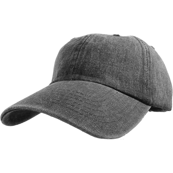 Ensfarget bøttehatt Unisex Solid (Svart)