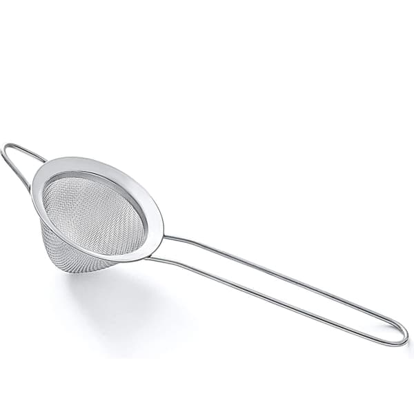 Te- og cocktail sil, Premium 304 rustfritt stål, fin konisk sil