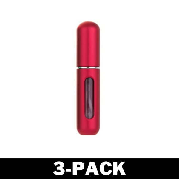 Genopfyldelig parfumeflaske - Rød 2-pak 2-Pack