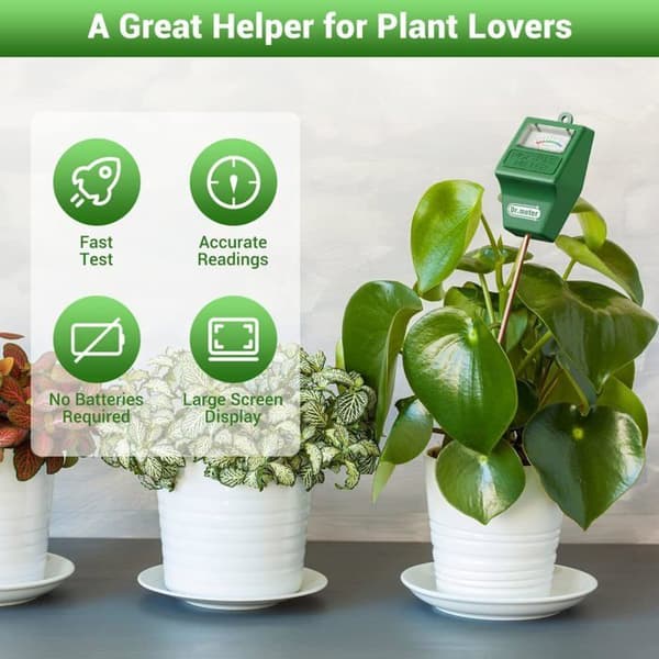 27CM Plantefugtighedstester, Plantehygrometer, Jordfugtighedsmåler, Jordfugtighedssensor til Have, Landbrug, Planter