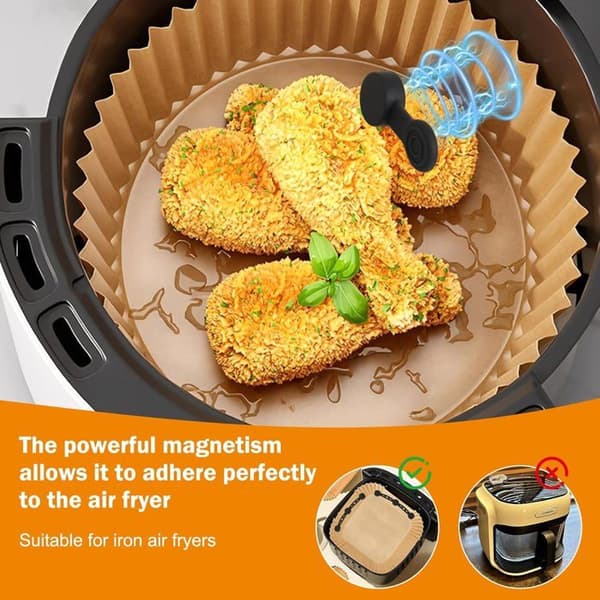 12 stk. silikonmagneter til airfryer, varmebestandig tilbehør til airfryer brukt til å holde bakepapir
