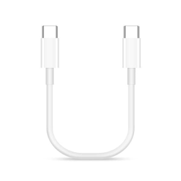 60W 20cm Kort Type C Kabel USB C til TypeC Hurtig Data Linje Til Telefon 15 Mobiltelefon