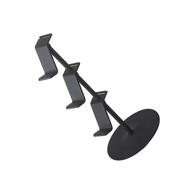 3-lags spilcontroller opbevaringsstativ hul hovedtelefon spil konsol controller holder stand arrangør til XBOX sort