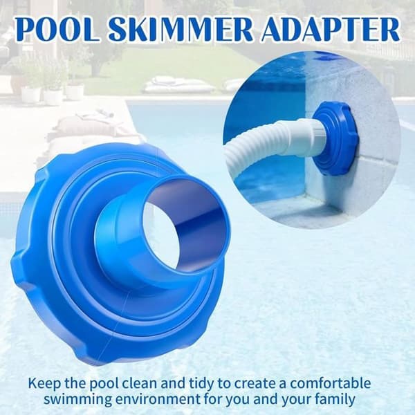 Poolstøvsugeradapter, Poolslangeadapter, Skimmerslangeadapter, Pooltilbehør, Kompatibel med