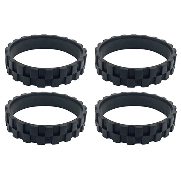 6 stk. til Roborock S5/t6/t7 Tilbehør Xiaomi Walking Wheel Dæk Hud sort