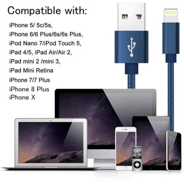 st toppenkvalitet 2 m iphone-kabel - röd
