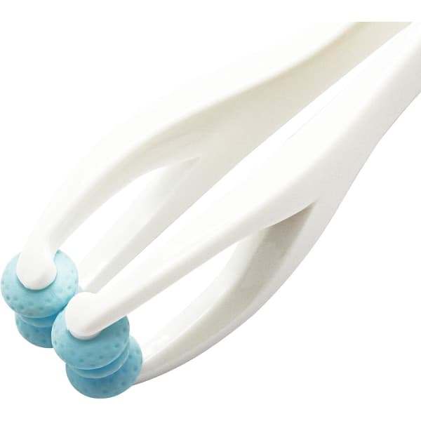 2-i-1 Hånd- og Fingermassager med stålkugle til blodcirkulation