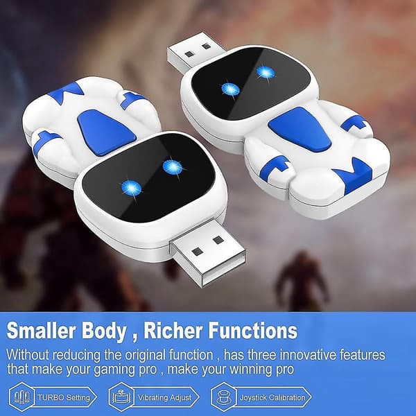 Bluetooth-peliohjainsovitin somatosensorinen makrotoiminnolla