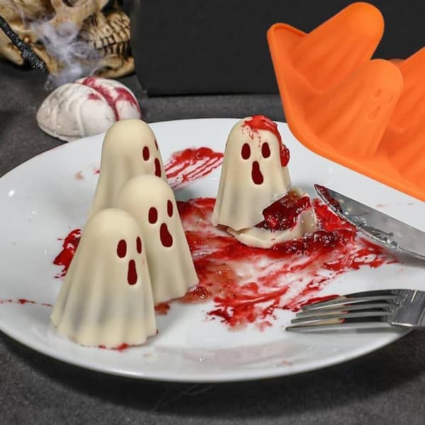 Halloween silikonformar, spöksilikonform, höstkakformar, Halloween bakformar, spökbakform