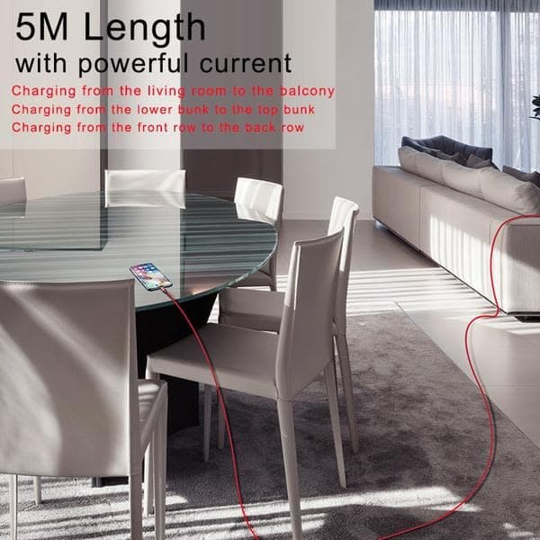 Ekstra lang 8M iPhone-kabel