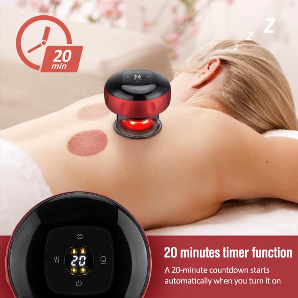 Massage til fjernelse af celluliteSmart cupping terapi Massager med rødt lys terapi elektrisk cupping