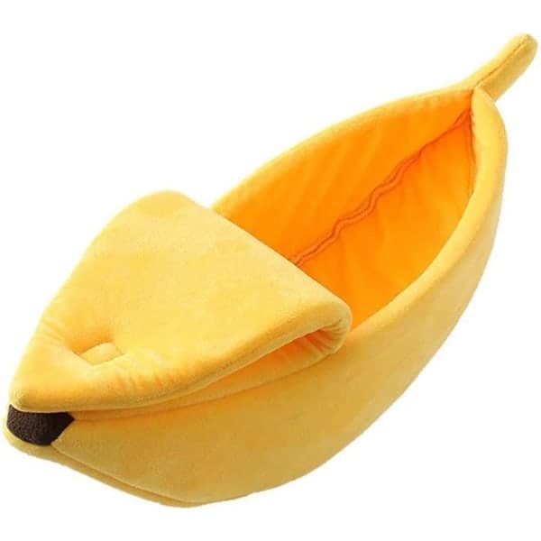 Kattekurv i bananform, gul
