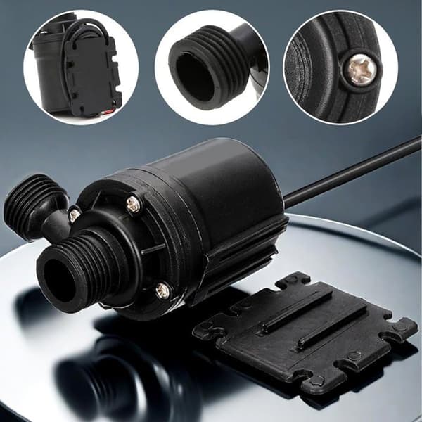 2 st 12v vattenpump, mini dränkbar vattenpump med borstlös motor, 800l/h, 5m, vattenpumpar för vattencirkulation