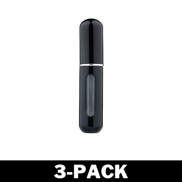 Påfyllbar liten parfymeflaske - Svart 2-pakning 2-Pack