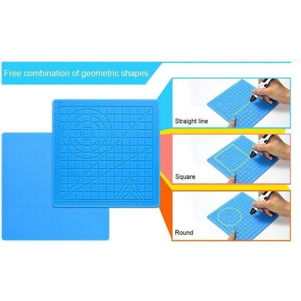 3D Silikone Pen Måtte, 3D Print Pen Model, 3D Tegneværktøjer til Begyndere