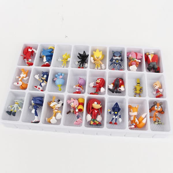 Sonic The Hedgehog Julekalender 2024 - 24 overraskelser med eksklusive samlefigurer, Julekalender Overraskelse Julegave til barn