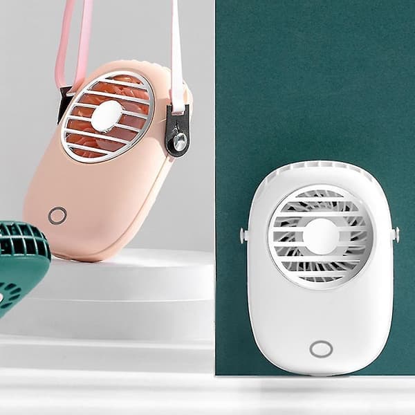 USB bærbar ventilator genopladelig bærbar ventilator med LED-lys