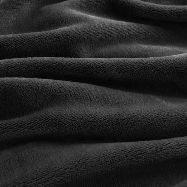 Mikrofiber Flonel Fleece Tæppe, 150x200cm Sort Sofatæppe, 2-Personers Sengetæppe