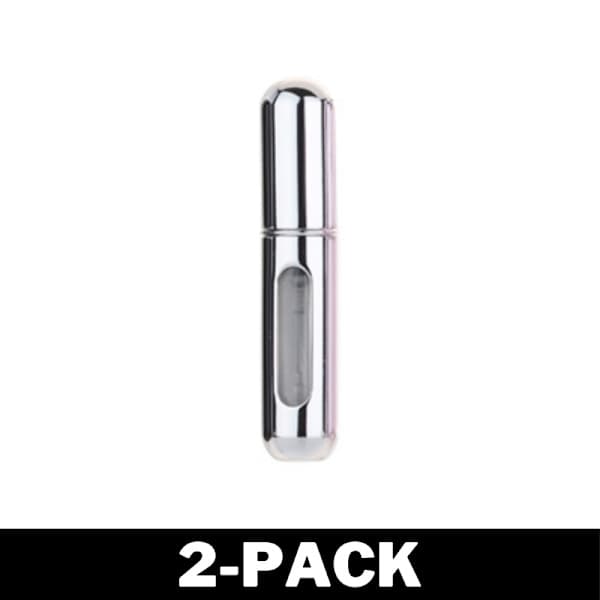 Genopfyldelig parfumeflaske - Metallisk sølv 3-pak 3-Pack